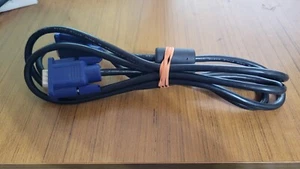 15 PIN SVGA COMPUTER MONITOR BLUE MALE TO MALE CABLE 6FT. - Picture 1 of 3