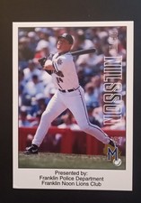 1997 Milwaukee Brewers Franklin Police Department David Nilsson #14