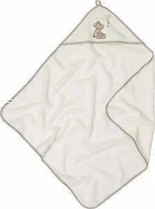 Playhoe toalla con capucha toalla de rizo toalla de baño con capucha beige con peluche - Imagen 1 de 3