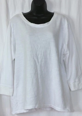 Top de felpa francesa FRESH PRODUCT mangas 3/4 47 en pecho 27,5 pulgadas largo talla L EXCELENTE Foto 1 de 4