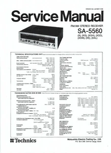 Technics Service Manual für SA- 5560  deutsch-englisch Copy - Picture 1 of 1
