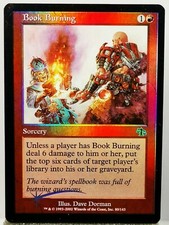 Magic-mtg-book burning foil judgment-common-sorcery-nm