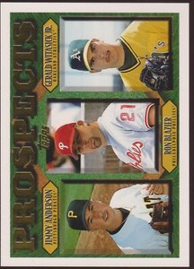1997  Topps Jimmy Anderson / Ron Blazier / Jay Witasick Rookie RC #492 Baseball