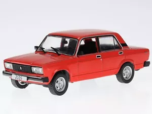 Lada 2105 Shiguli 1983 red east model GDR diecast model car DD107 Hachette 1:43 - Picture 1 of 4