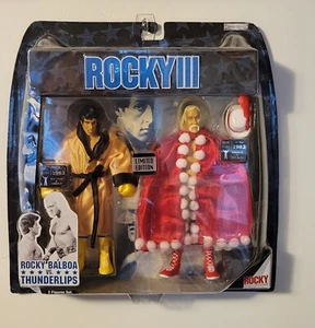 RARE Jakks III ROCKY BALBOA vs THUNDERLIPS (Hulk Hogan) Action Figure 2 Pack MOC - Picture 1 of 7