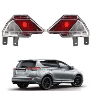 For Toyota RAV4 2016-2017 2018 2PCS Left&Right Rear Bumper Reflector Light Lamp - Picture 1 of 12