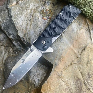 COLD STEEL 1911 LINER LOCK FLIPPER KNIFE BLACK GRIV EX HANDLE - Picture 1 of 8