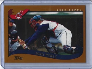 2002 Topps negociado Eddie Pérez #12 impresión corta SP - Imagen 1 de 1
