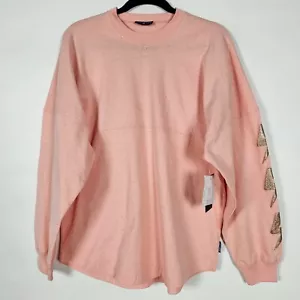 Spirit Jersey Shine Bright Glitter Pink NWT Womens Small Long Sleeve Shirt - Picture 1 of 8