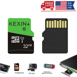 32GB Micro SD TF Card Flash Memory Card SDXC Class 10 For Phone Camera - Picture 1 of 10