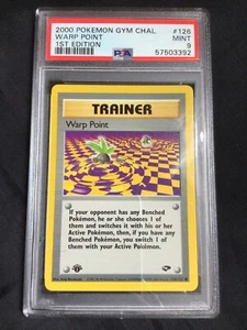 Pokemon: Gym Challenge 1st Edition Common: Warp Point 126/132 PSA 9 - Picture 1 of 6