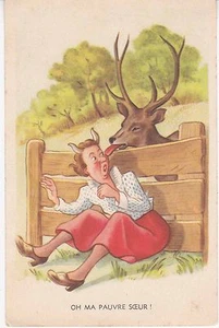 CPA 186 - Humour - Oh ma pauvre soeur ! - Picture 1 of 2