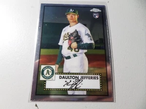 2021 TOPPS CHROME PLATINUM ANNIVERSARY RC DAULTON JEFFERIES OAKLAND ATHLETIC #72 - Picture 1 of 1