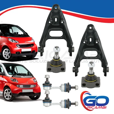 COPPIA BRACCI TESTINE BIELLETTE ANTERIORI SMART FORTWO CITY COUPE' CABRIO 450 - Immagine 1 di 4