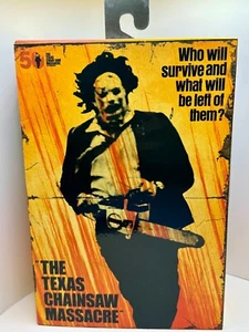 NECA Leatherface 7” Figure – Texas Chainsaw Massacre 50th Anniversary – In Hand - Picture 1 of 9