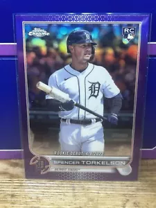 2022 Topps Chrome Update Purple Refractor Spencer Torkelson Rookie Debut #USC157 - Picture 1 of 2