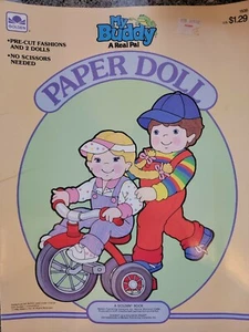 Vintage 80er 1535 Paper Doll Booklet Hasbro MY BUDDY Golden Book 1986 ungeschnitten - Bild 1 von 6