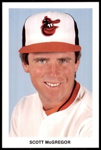 1985 Postcard Team Issue Scott McGregor Baltimore Orioles #NNO