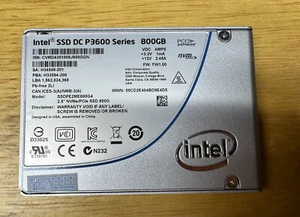 Intel DC P3600 Series 800GB 2.5'' NVMe/PCIe Internal SSD SSDPE2ME800G4 - Photo 1/3