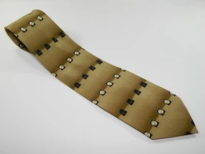 Corbata de seda Croft & Barrow para hombre minimalismo decoración artística Donald Judd DORADA Foto 1 de 3