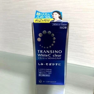 Transino Transino Bianco C Trasparente 240 Compresse Giappone L-Cisteina Vitamina C Nuovo - Foto 1 di 2