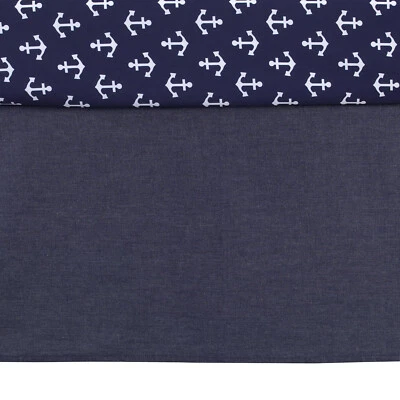 NoJo Indigo Denim/Chambray Falda Cuna/Volantes Polvo-ÍNDIGO-NUEVO-SELLADO-ENVÍO RÁPIDO Foto 1 de 4