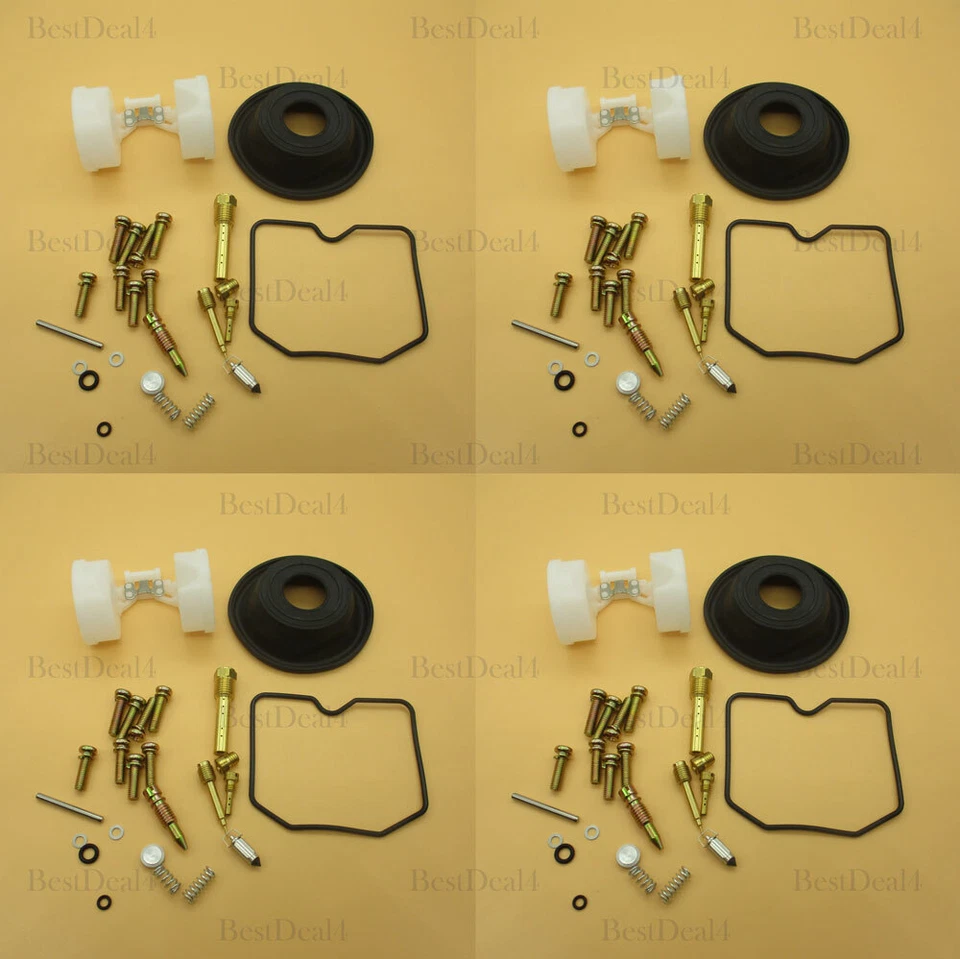 4pcs Carburetor Repair Kit For 88-97 Kawasaki Ninja 600R ZX600 Diaphragm Float Foto 1 de 1