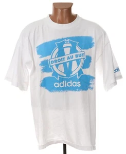 CAMISETA DE FÚTBOL ALGODÓN OLYMPIQUE DE MARSEILLE 1998/1999 ADIDAS XL - Imagen 1 de 9