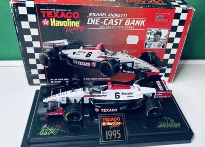 Banco diecast Michael Andretti Lola-Ford #6 1995 Texaso Havoline 1/24 IndyCar Foto 1 de 4