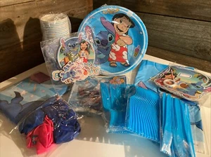 Lilo and Stitch Party Supplies Birthday Decorations Set Include Banner 24 Sets - Picture 1 of 7