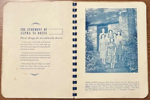 Folleto Anuario de Alpha Xi Delta Shreveport Louisiana 1953-1954 - Imagen 1 de 6