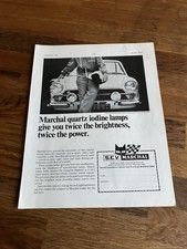 Original 1966 Mk1 Lotus Ford Cortina Marchal Magazine Advert Frame Ready A4
