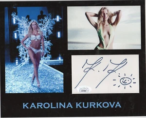 Karolina Kurkova model SIGNED Display JSA COA Autographed Victoria's Secret - Picture 1 of 3