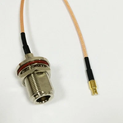 N type female to MCX male Straight RF cable RG316 6inch 15cm for wireless card - Image 1 of 2