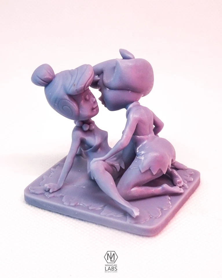 Unpainted Betty Wilma 1/24 55mm 3D Resin Figure Model Kit Sexy Betty Flintstones - Image 1 of 4