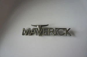 "PLACA DE COCHE EMBLEMA/LOGOTIPO DE METAL VINTAGE MAVERICK"" - Imagen 1 de 2