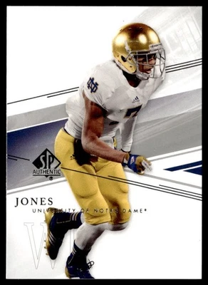 2014 SP Authentic TJ Jones Rookie Notre Dame Fighting Irish #76 - Image 1 of 2