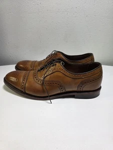 Allen Edmonds STRAND Cap-Toe Oxford Dress Shoes 9 D Walnut - Picture 1 of 9