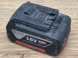 Genuine Bosch GBA 18v 4 Ah Li-Ion BATTERY 4.0ah for Drills Grinder Saw - Picture 1 of 8