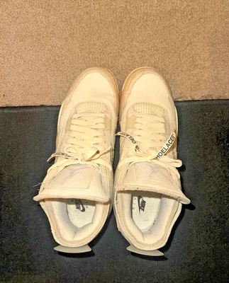 Talla 10.5 - Jordan 4 SP x Off-White Mid Sail W Foto 1 de 4