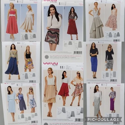 Burda UNCUT! U-PICK! SKIRTS Misses Women Plus Size SEWING PATTERNS - Image 1 of 2