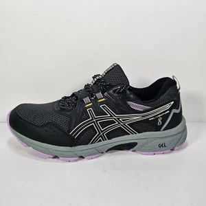 Asics Gel Venture 8 Trail Running Shoes Women’s Size 11 Wide Black Gray Pink - Picture 1 of 9