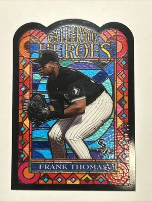 1997 Topps Gallery Of Heroes # GH3 Frank Thomas Rare HOF - Image 1 of 4