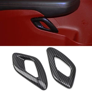 Cubierta decorativa marco manija puerta auto interior para Dodge Challenger 2015-2019 2 piezas - Imagen 1 de 7