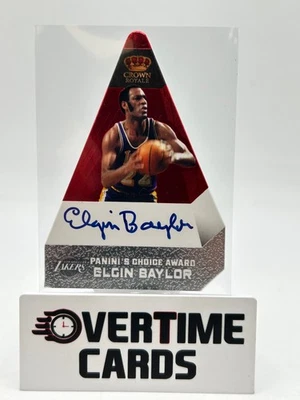 Crown Royale Choice Award 2011 rojo automático #146 Elgin Baylor 19/25 Lakers Foto 1 de 2