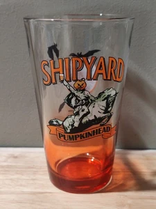 Vaso de pinta de cerveza de Halloween Shipyard Pumpkinhead Ale Brewing Company, ¡difícil de encontrar! - Imagen 1 de 2