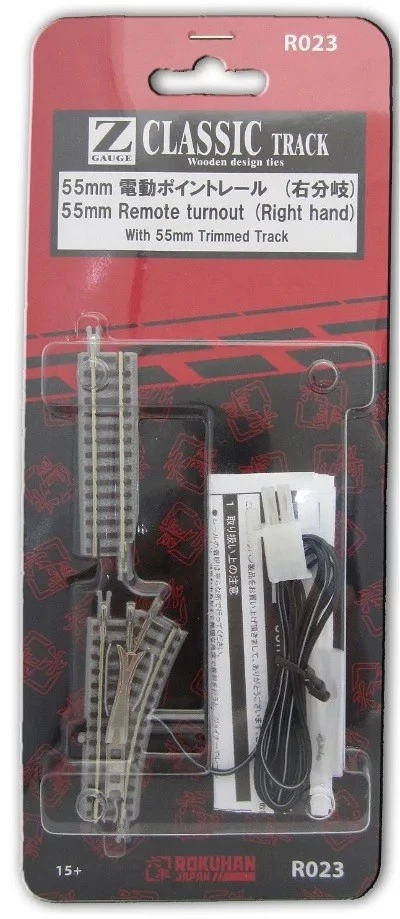 Rokuhan 7297023 - Z - Electric Switch Right R127-26°, incl. Straight Track - New - Image 1 of 1