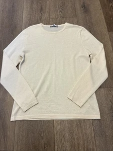 Neiman Marcus Damen L Cashmere Collection 100% Creme Rundhals Pullover Oberteil - Bild 1 von 8