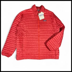 NEW Patagonia M's 100 Goose Down Fill Shirt Jacket Red Men XXL Ultra Lightweight - Picture 1 of 11