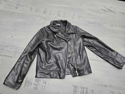 Chaqueta de cuero sintético para niñas talla pequeña 6-6X Foto 1 de 3